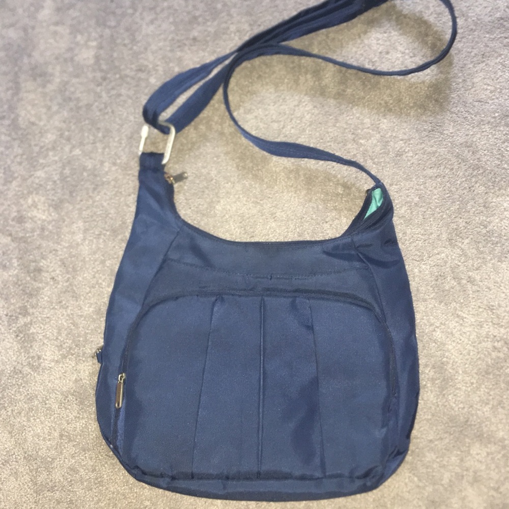 Travelon Anti-Theft Blue Hobo Bag